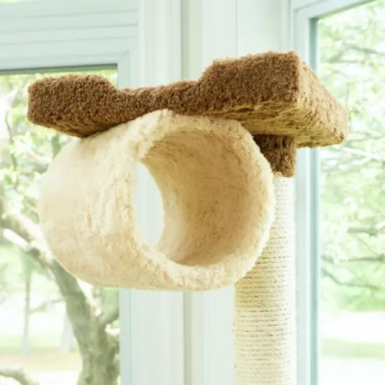 Armarkat 70" Real Wood Cat tree With Scratch posts, Hammock for Cats & Kittens, X7001 image {4}