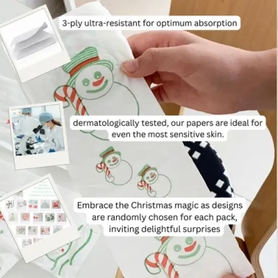 Roll-Lux Christmas Toilet Paper - 3 Ply - 160 Sheets per Roll - Festive and Fun Bathroom Essential for the Holidays image {4}
