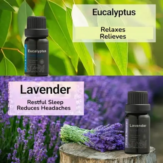 Fathers Day Gifts Lovery Aromatherapy Spa Gift Set - 8pc Ultimate Relaxation Massage Kit image {7}