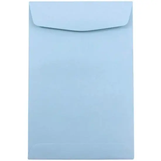 JAM PAPER 6 x 9 Open End Catalog Premium Envelopes - Pastel Baby Blue - 50/Pack image {1}