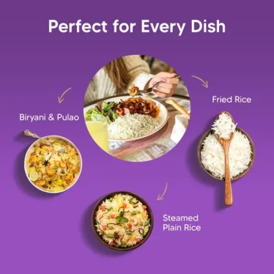 Pardesi Basmati Rice 10LB, Extra Long Grain - Premium Quality, Aromatic Flavor, Soft Texture, Perfect Cooking Choice Perfect for all cuisines. image {4}