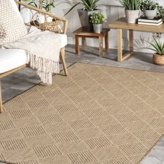 nuLOOM Freda Casual Geometric Indoor/Outdoor Patio Area Rug image {8}