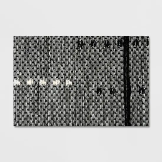 7' x 10' Linden Stripe Outdoor Rug Gray - Project 62&trade; image {1}