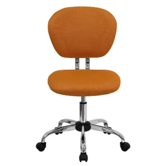 Emma and Oliver Mid-Back Mesh Padded Swivel Task Office Chair with Chrome Base image {8}