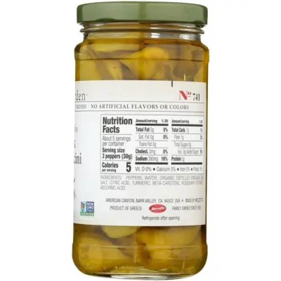 Jeff's Garden Whole Golden Greek Pepperoncini - Case of 6/12 oz image {4}