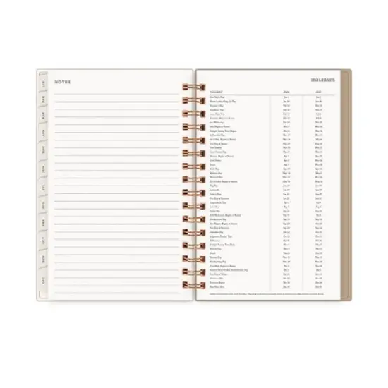 Morris & Co. by Blue Sky 5"x8" 2026&nbsp;Daily/Monthly Wirebound Planner Printed Standen Lily Peach image {10}