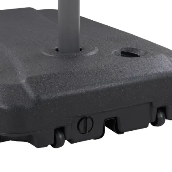 136.8lbs Rectangular Patio Umbrella Base with Wheels Gray - CorLiving image {3}
