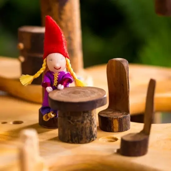 HearthSong Tree Blocks 34-Piece Tree Fort Kit, Includes Platforms, Staircase, Bridges, and More image {6}