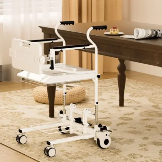 Topteng Patient Transfer Lift Chair, Removable Split Type Wheelchair image {10}