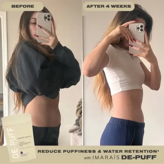 Imarais Beauty De-Puff Anti-Bloat Gummies for Fast Bloating Relief - Vegan and Sugar-Free - 30ct image {6}