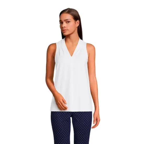 Lands' End Women's Light Weight V-Neck Tank image {2}