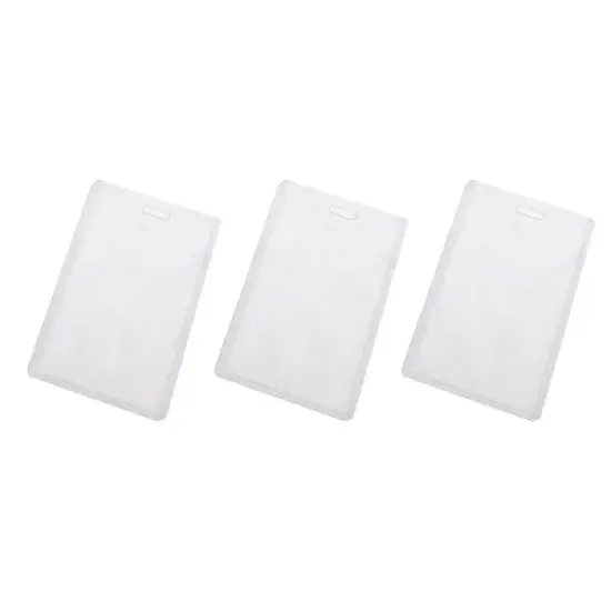 Unique Bargains B1 Clear Plastic Housing Work Vertical Name Tag Holders 20 Pcs image {2}