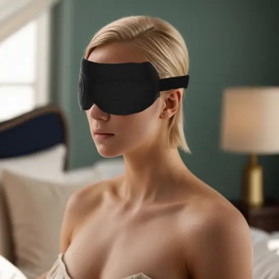 Unique Bargains Soft Curved Shape 3D Eye Mask 1 Pc image {5}