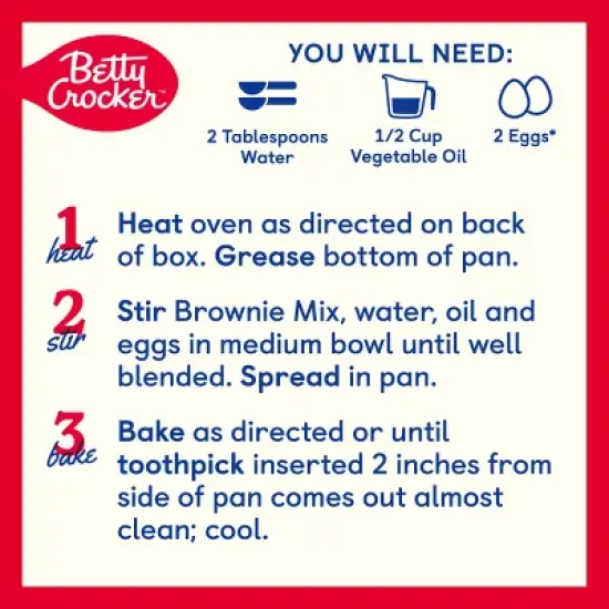 Betty Crocker Fudge Brownie Mix - 16.3oz image {2}