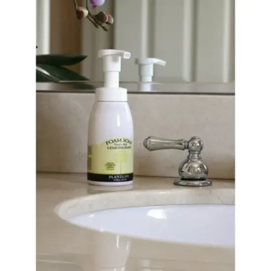 Plantlife Lemongrass Foam Soap Value Set &ndash; Gentle, Moisturizing, Plant-Based for All Skin Types &ndash; Hand & Body Wash &ndash; 8.5-16oz image {1}