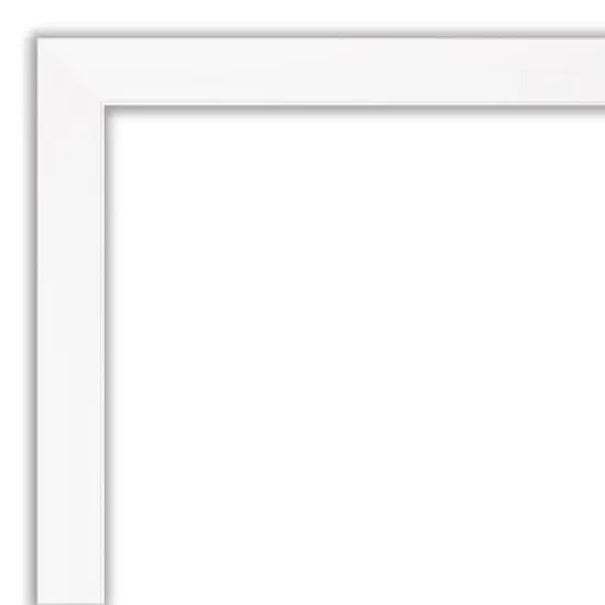 Amanti Art Cabinet White Narrow Framed Corkboard, Natural Cork image {1}