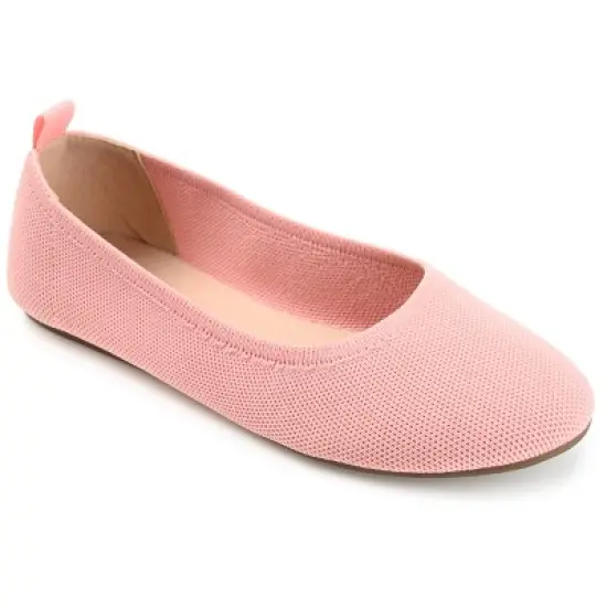 Journee Collection Womens Jersie Knit Foldable Round Toe Slip On Flats image {15}