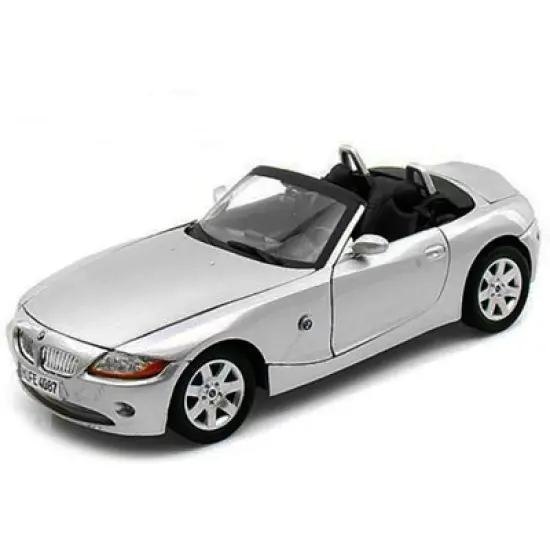 BMW Z4 Convertible Silver 1/18 Diecast Model Car by Motormax image {1}