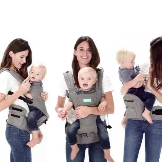 Moby 2-in-1 Baby Carrier + Hip Seat - Gray image {1}
