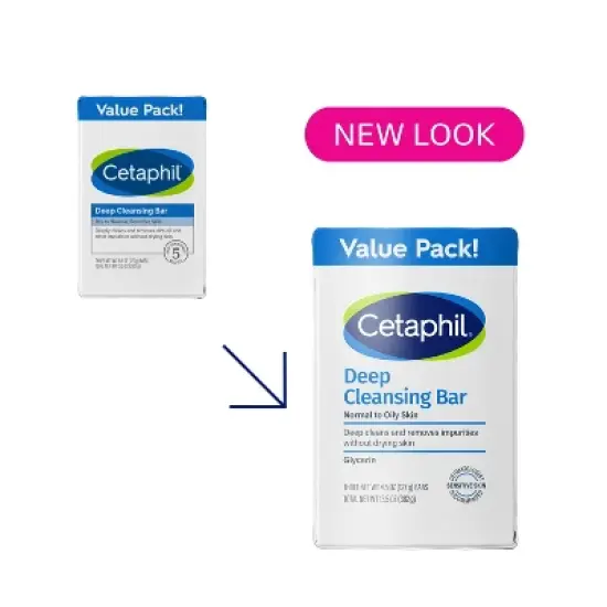 Cetaphil Deep Cleansing Skin Bar Soap - 3pk - 4.5oz each image {2}