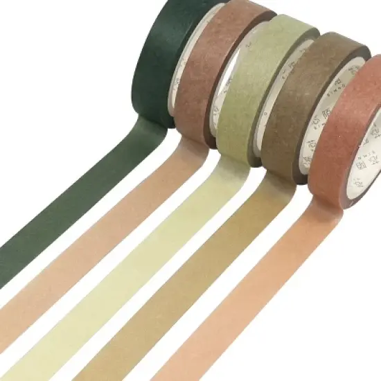 Wrapables Solid Color Washi Tape (Set of 5) image {18}