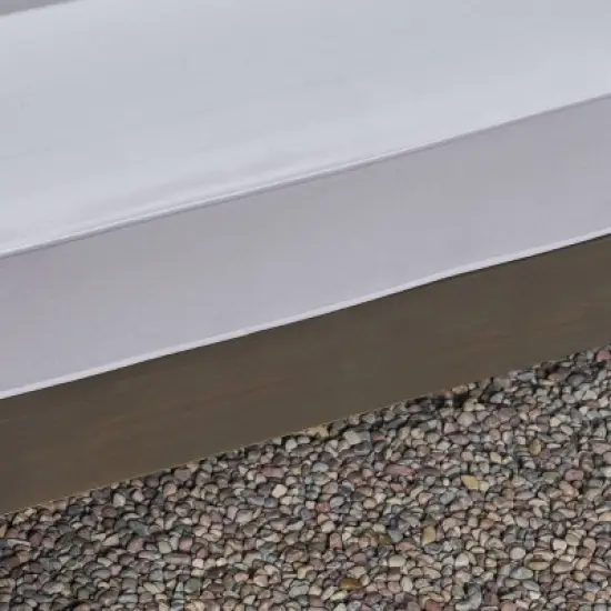 Thasos 10pc Acacia U-Shaped Farmhouse Sectional Sofa Set with Fire Pit - Gray/White/Dark Gray - Christopher Knight Home image {8}