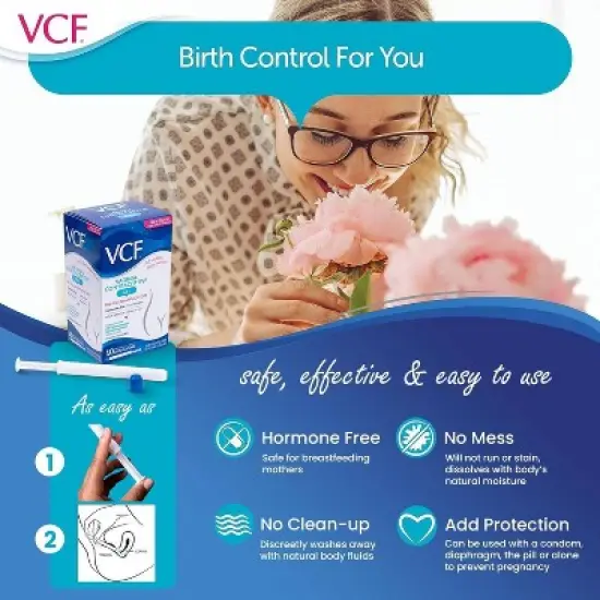 VCF Contraceptive Fragrance free Gel Pre-Filled Applicators - 10ct image {5}