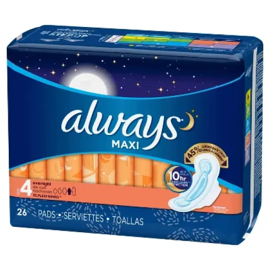 Always Maxi Overnight Pads - Size 4 image {11}