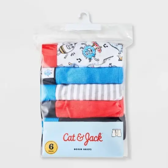 Toddler Boys' 6pk 'Monsters' Boxer Briefs - Cat & Jack&trade; image {1}