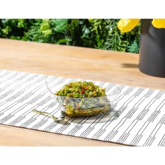 Posh Setting Square Fancy Clear Serving Bowl - 16 oz. - 4 Pack image {1}