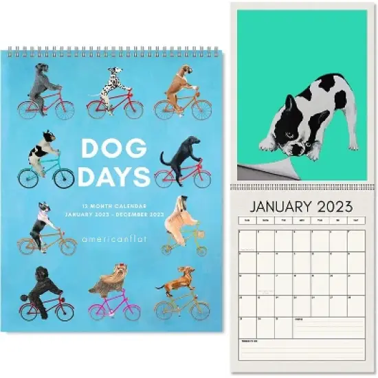 Americanflat 12 Month 2023 Calendar  - Monthly Format Large Wall Calendar - Hanging Wall Planner 10x26 Inches When Open image {10}