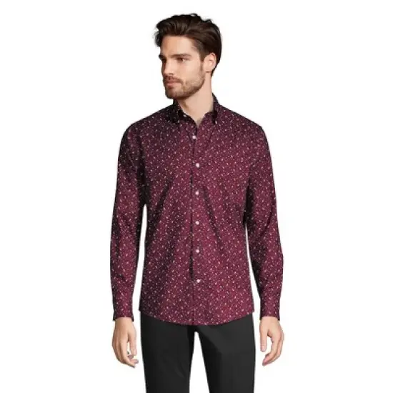 Lands' End Men's Traditional Fit No Iron Twill Shirt image {7}