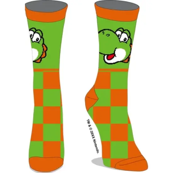 Super Mario Bros. Adult Crew Socks 5-Pack image {4}