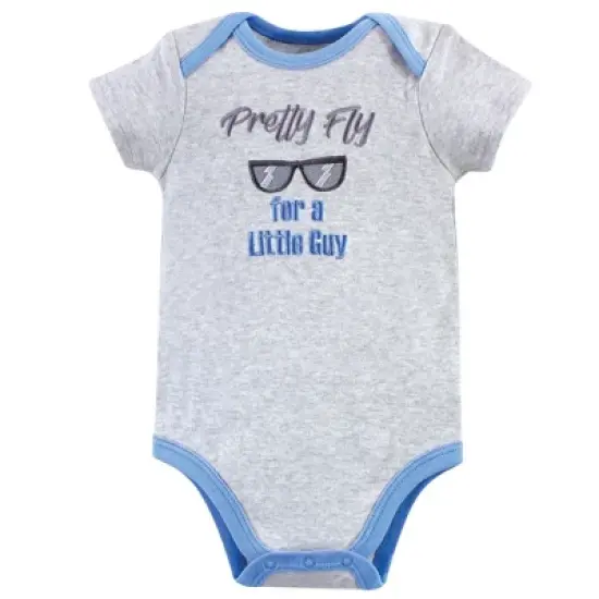 Luvable Friends Baby Boy Cotton Bodysuits 5pk, Gentleman image {5}