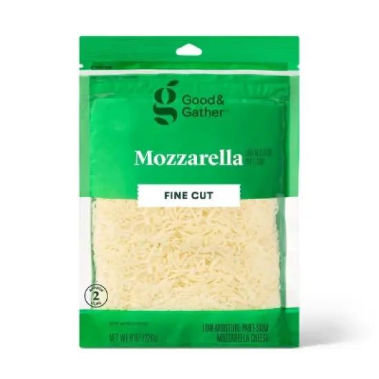 Finely Shredded Mozzarella Cheese - 8oz - Good & Gather&trade; image {3}