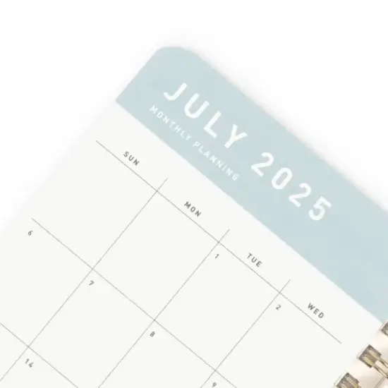 Altitude Supplies 3.625"x6.25" Monthly Planner, July 2025 to June 2026, Seafoam Blue image {7}