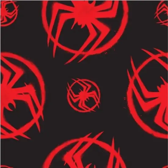Miles Morales Spider-Man: Across the Spider-Verse Logo AOP Men's Black Sleep Pajama Pants image {1}