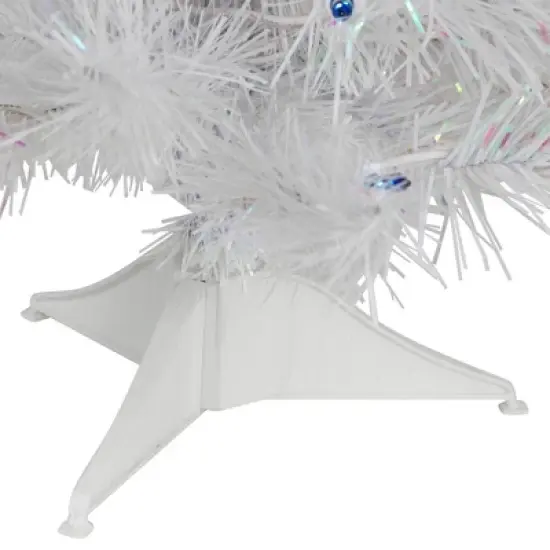 Northlight Pre-Lit Medium Rockport White Pine Artificial Christmas Tree - 2' - Multi Lights image {5}
