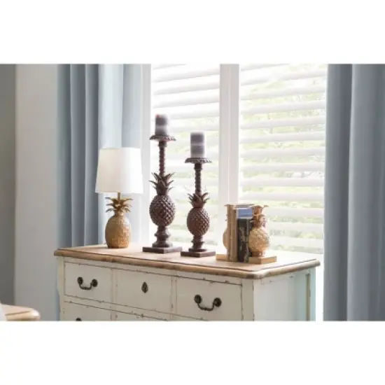 2pc Pineapple Bookend Set Bronze - Storied Home image {7}