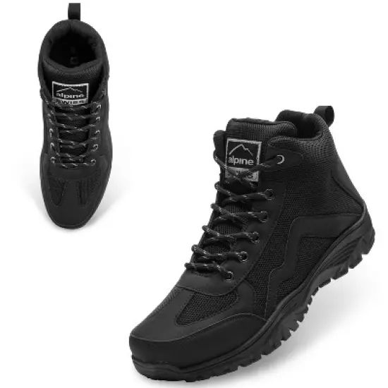 Alpine Swiss Brent Mens Hiking Boots Comfortable Mid Ankle Outdoor Walking Shoes image {6}