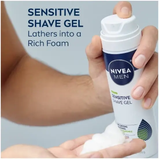 Nivea Men  Sensitive Skin Shave Gel with Vitamin E - 7oz image {2}
