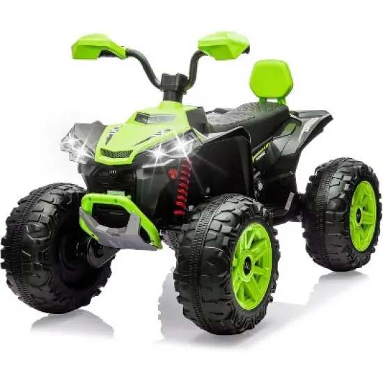 2-Seater Kids ATV Ride-On, 24V Electric Quad 4 Wheeler with 800W Motors, 7Ah Battery, Bluetooth image {8}