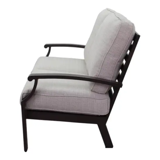Courtyard Casual Madison Loveseat   Alum frame in powder coating Performatex Fabric Cushions image {4}