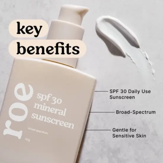 Roe Wellness Mineral Sunscreen Lotion - SPF 30 - 1.7oz image {2}