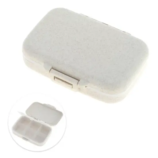 Unique Bargains 6 Grids Single Layer Pill Box 1 Pc image {2}
