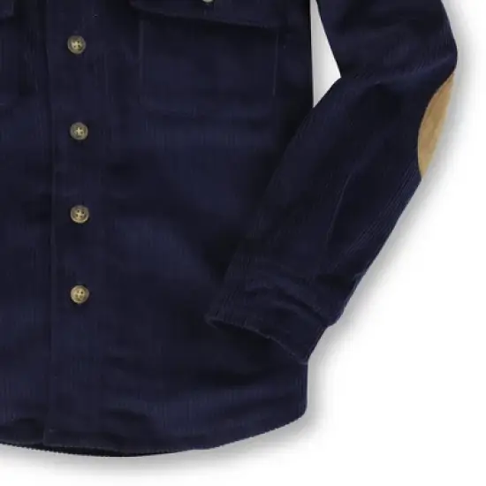 Hope & Henry Boys' Hooded Button Down Shirt Jacket, Infant image {4}
