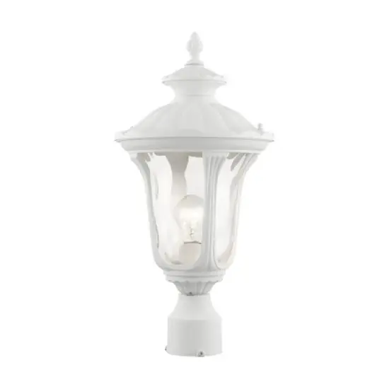 Livex Lighting Oxford 1 - Light Post Light in  Textured White image {1}