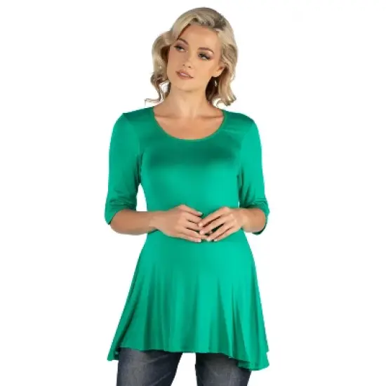 24seven Comfort Apparel Women's Maternity Swing Tunic Top image {7}