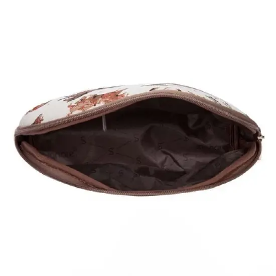 Signare USA Running Horse Brown Cosmetic Bag/ Makeup Bag image {9}