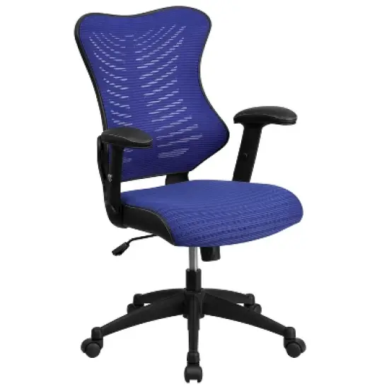 Emma and Oliver High Back Designer Mesh Executive Ergonomic Office Chair w/ Adjustable Arms image {13}